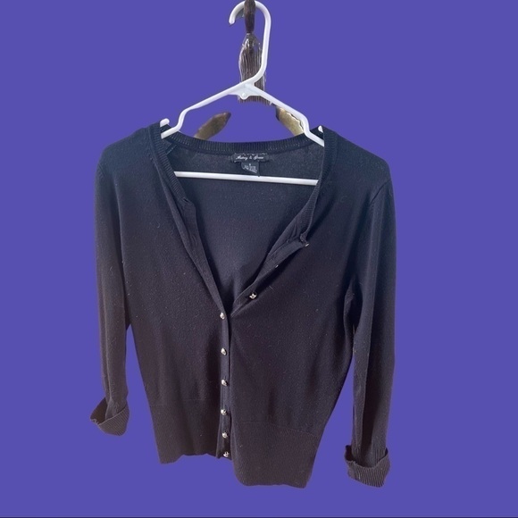 𝅺BLACK Cardigan Size S (Audrey & Grace) - Picture 1 of 3